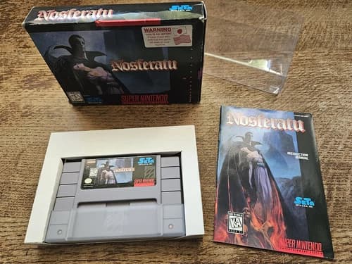 SNES SUPER NINTENDO - NOSFERATU #ACT USA NTSC CIB