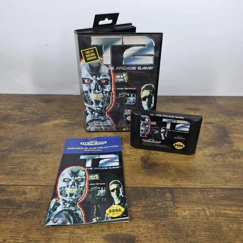 Sega Genesis Game T2 The Arcade Game CIB Complete In Box