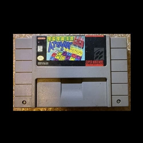 Nintendo Tetris Attack Multiplayer Puzzle Game for SNES NTSC-U/C