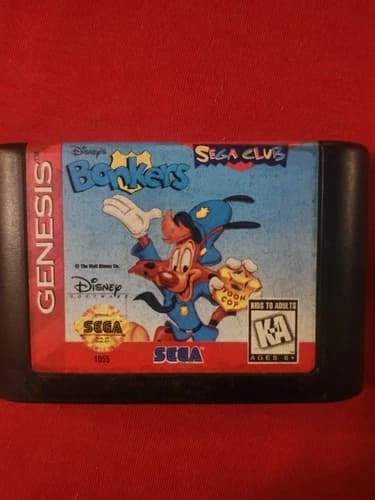 Bonkers Video Game For Sega Genesis