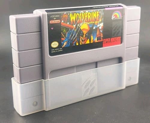 Wolverine Adamantium Rage (Super Nintendo SNES, 1994) Authentic Cartridge