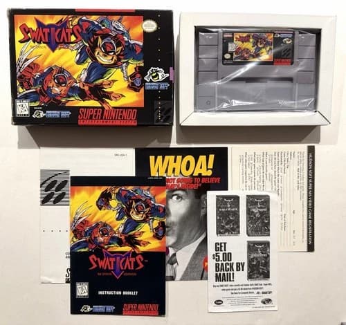 SWAT Kats: The Radical Squadron (SNES) Super Nintendo CIB 100% Complete Ex+