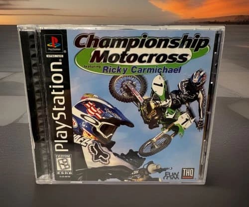 Championship Motocross Featuring Ricky Carmichael PlayStation 1 PS1 CIB Tested