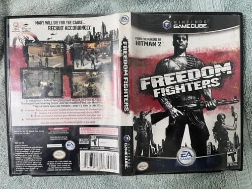 Freedom Fighters (Nintendo GameCube 2003) Black Label CIB W/Manual Free Shipping