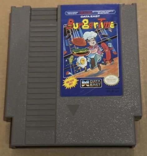 Nintendo NES Burgertime (Cleaned, Tested & Working)