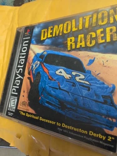 Demolition Racer -Sony PlayStation PS1- CIB Complete Tested Black label