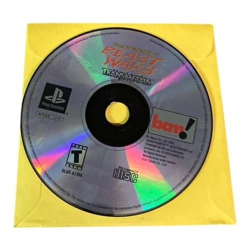 Sony PlayStation 1 PS1 Disc Only TESTED ​Transformers: Beast Wars Transmetals