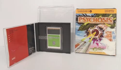 Psychosis (TurboGrafx-16, 1990) CIB Complete In Box, *BOX DMG/CONDITION*