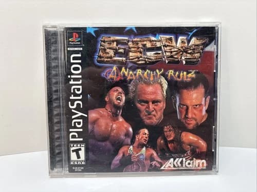 ECW - Anarchy Rulz (Sony PlayStation, 2000) CIB w/ Reg. card PS1