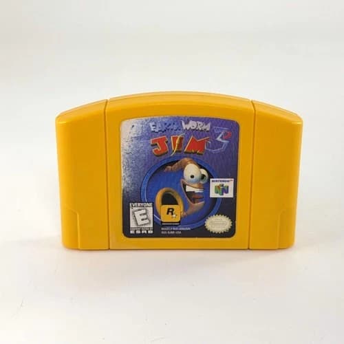 Earthworm Jim 3D (Nintendo 64 N64) Tested - Authentic -PINS CLEANED -SHIPS TODAY