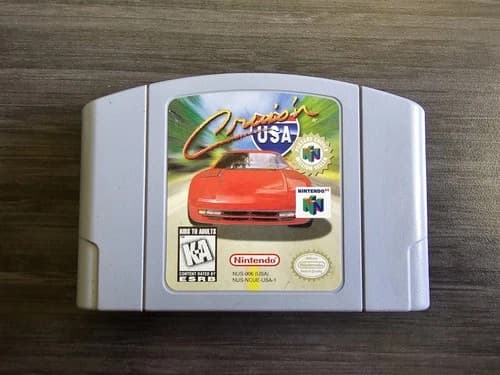 N64 Nintendo 64 Game - Crusin' USA authentic