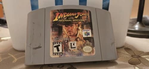 Indiana Jones and the Infernal Machine Nintendo 64 N64 Game Cartridge