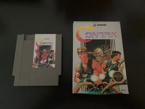 Contra Nintendo NES CIB Complete Box Manual TESTED video