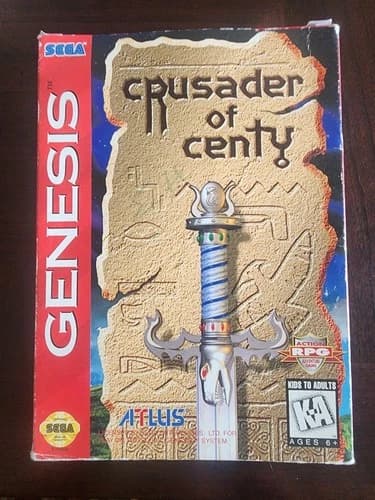 Crusader of Centy (Sega Genesis, 1994) Authentic Complete CIB Great Condition