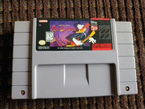 Maui Mallard in Cold Shadow SNES ( SUPER NINTENDO DISNEY 1996) Auth Game Cart