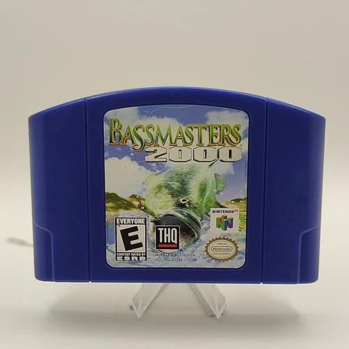 Bassmasters 2000 (Nintendo 64, N64 - 1999) Authentic Cartridge Only Tested