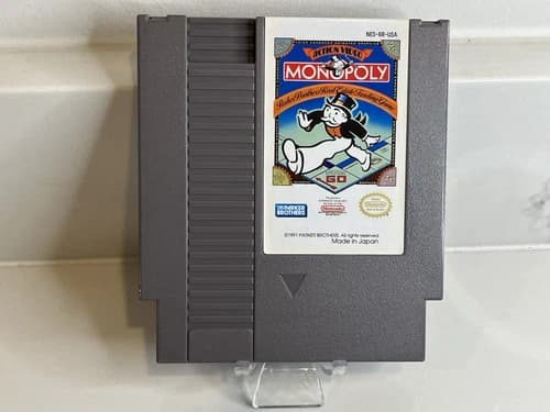 Monopoly - 1991 NES Nintendo Game - Cart Only - TESTED!