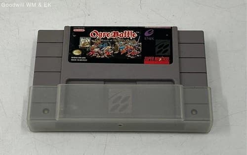 Ogre Battle: The March of the Black Queen - Super Nintendo SNES (1993) GAME ONLY