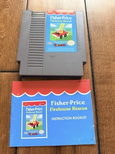 Fisher Price Firehouse Rescue Nintendo NES Authentic