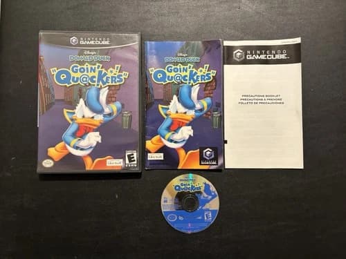 Donald Duck Goin' Quackers Nintendo Gamecube Game CIB Complete Tested & Works!