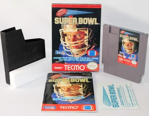 Tecmo Super Bowl NES Nintendo Complete CIB! Great Condition w/ RARE INSERT!