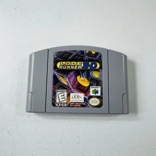 Lode Runner 3D (Nintendo 64 N64) Authentic Cartridge