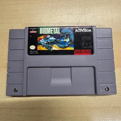 Biometal Super Nintendo Tested Working Cartridge Only