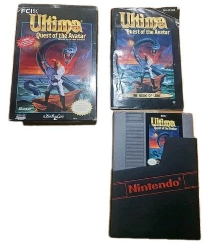 Ultima: Quest of the Avatar (Nintendo NES) in Box with Manual