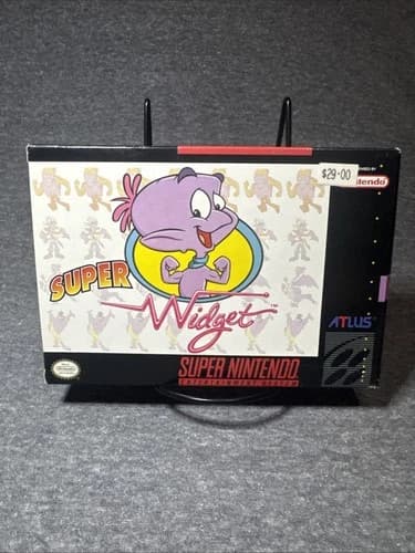 Super Widget Super Nintendo Entertainment System SNES CIB 17