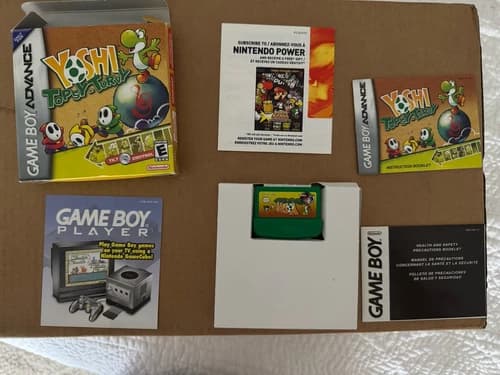 Yoshi Topsy Turvy Nintendo Gameboy Advance Complete GBA CIB