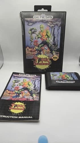 Toxic Crusaders (Sega Genesis, 1992) Complete CIB w/ Manual