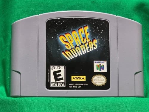 Nintendo 64 N64 Space Invaders Authentic Cartridge Tested Working