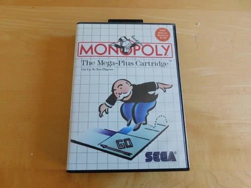 Sega Monopoly The Mega-Plus Cartridge Free Shipping
