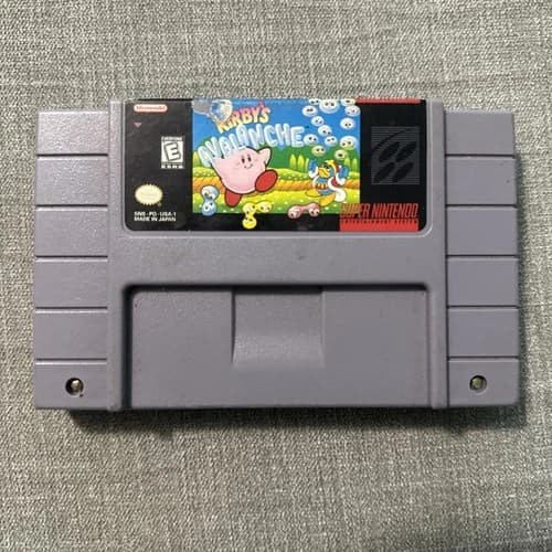 Authentic Nintendo SNES Kirby's Avalanche SNES Cartridge | Tested Free Ship