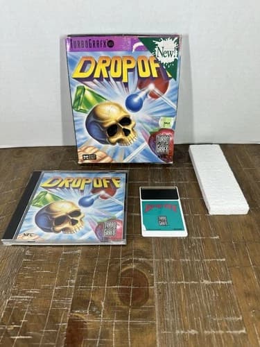 Drop Off Turbografx 16 TG16 CIB Box, Manual, HuCard Complete in Box Data East
