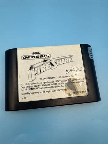 FIRE SHARK (Sega Genesis, 1990) Cartridge Only