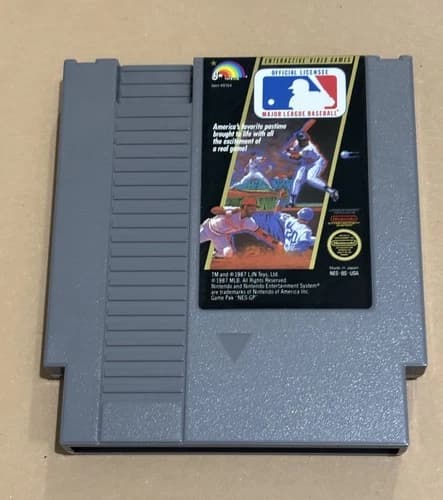 Nintendo NES Major League Baseball (Cleaned, Tested & Working)