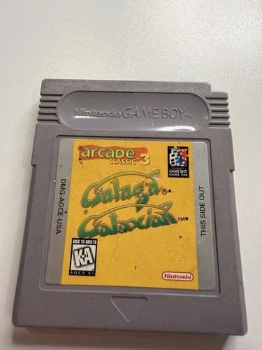 Galaga Galaxian Nintendo Game Boy Arcade Classic No 3 Authentic
