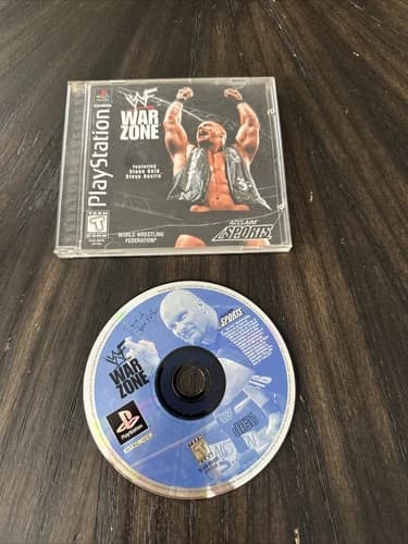 PlayStation 1 PS1 Game WWF War Zone CIB Complete In Box