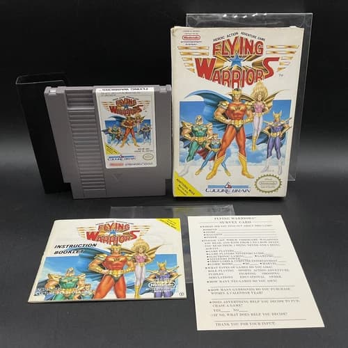 Flying Warriors Nintendo NES System 1990 CIB 100% Authentic Tested & Working
