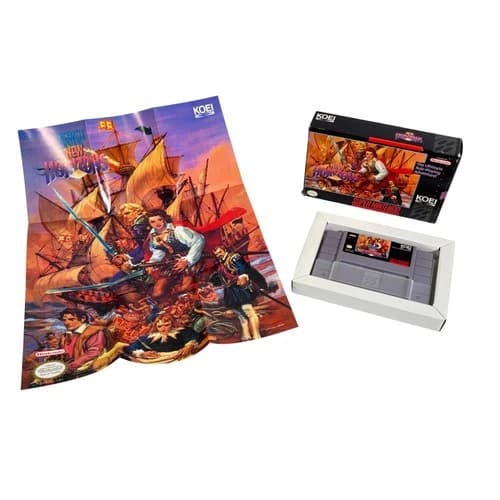 Uncharted Waters New Horizons - Koei - For Super Nintendo (SNES)