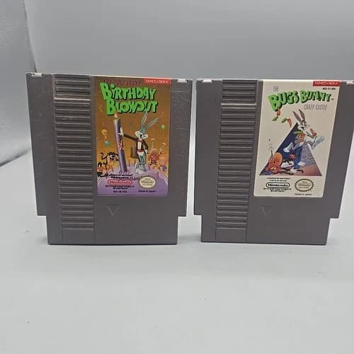 Bugs Bunny Birthday Blowout And Crazy Castle Nintendo Entertainment System NES