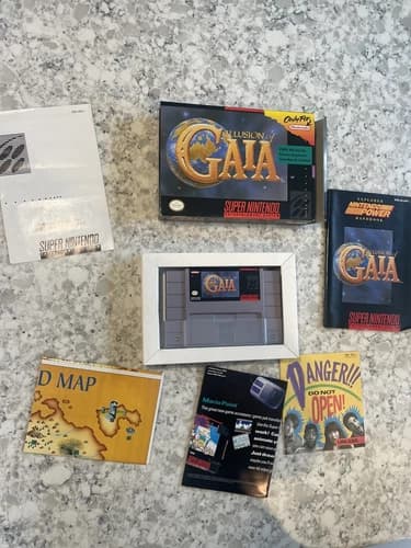 Illusion of Gaia (Super Nintendo SNES, 1994) Complete CIB CLEAN!