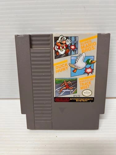 Super Mario Duck Hunt World Class Track Meet Nintendo NES Tested Working