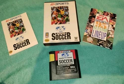 FIFA International Soccer (Sega Genesis, 1993) Complete Tested and working