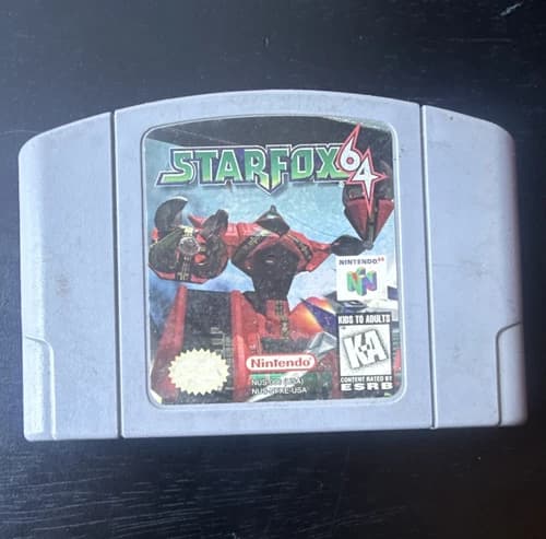 Star Fox 64 Nintendo 64 N64 Game Cartridge - KA, NTSC-U/C (US/CA), 1997
