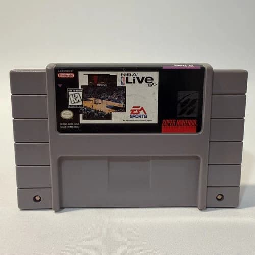 NBA Live 96 Super Nintendo SNES EA Sports Basketball Video Game Cartridge