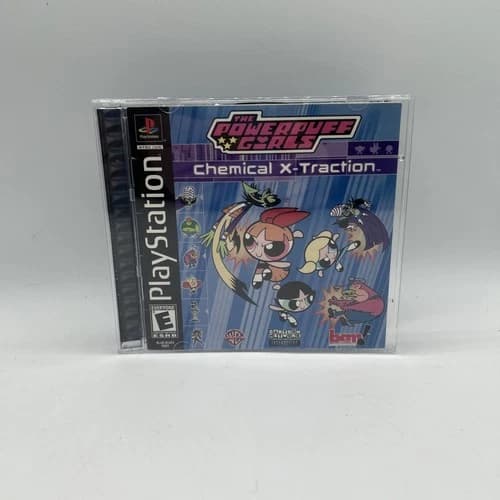 PS1 GAME - Powerpuff Girls: Chemical X-traction (Sony PlayStation 1, 2001) CIB!