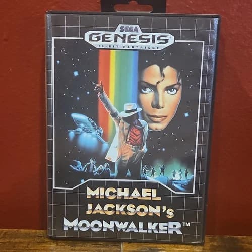 Sega Michael Jackson's Moonwalker Sega Genesis COMPLETE with Manual
