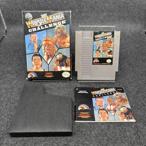 WWF WrestleMania Challenge (NES) - Authentic CIB Great Condition